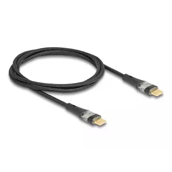 DeLOCK USB 2.0 Datu un ātrās uzlādes kabelis 1m 100W Type-C