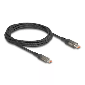 Kabelis DELOCK USB Type-C uz USB Type-C PD 3.0 100 W USB 2.0 dati 2 m ar jaudas indikāciju