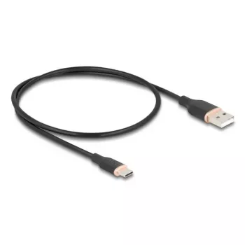 USB kabelis DeLOCK 81225 0.5m USB A USB C Melns