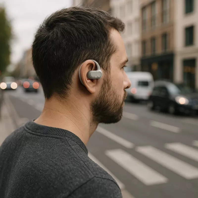 Hama Spirit Open Bezvadu Atvērtās Ausis Austiņas TWS Zvana/Mūzika Bluetooth Smilšu