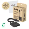 CLUB3D CSV-1009 DisplayPort 2-in-1 divvirzienu slēdzis — 2x DisplayPort izejas, 8K@60Hz, melns