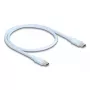 USB kabelis DeLOCK 81233 USB 2.0 0.5m USB C Zils