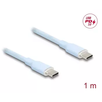 USB kabelis DeLOCK 81234 USB 2.0 1m USB C zils