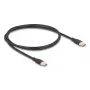 DeLOCK USB kabelis USB 2.0 1m USB C Melns 81238
