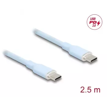 DeLOCK USB kabelis USB 2.0 2,5m USB C zils 81235