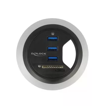 Iebūvējamā kontaktligzda DeLOCK 62869 Melna