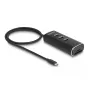 DeLOCK 3 Portu USB 10 Gbps Centrmezgls ar SD Micro SD Lasītāju, USB-C 60 cm Kabelis