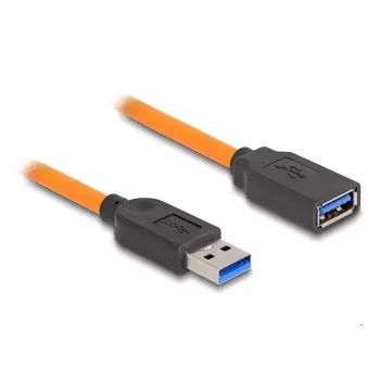 DeLOCK USB kabelis USB Type-A vīriņš–mātīte 5 Gbps 1 m oranžs