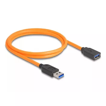 DeLOCK USB kabelis USB Type-A vīriņš–mātīte 5 Gbps 1 m oranžs