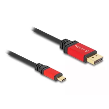 DeLOCK USB Type-C uz DisplayPort kabelis 8K 30Hz HDR 3m Sarkans