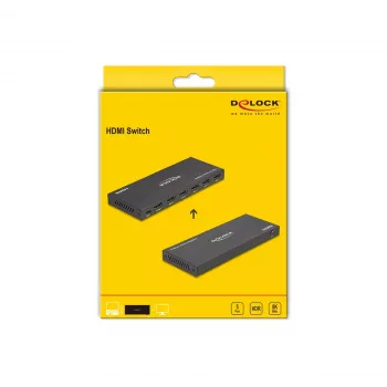 DeLOCK HDMI Slēdzis 4 x HDMI ieeja uz 1 x HDMI izeja 8K 60 Hz