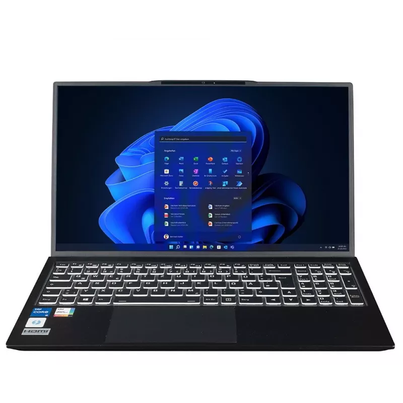 bluechip TRAVELline B15W58, Intel® Core™ i7, 39.6 cm (15.6 inch), 1920 x 1080 pikseļi, 16 GB, 1 TB, Windows 11 Pro