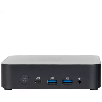 bluechip BUSINESSline M14150 Mini PC – Intel N150, 8 GB DDR5, 500 GB SSD, Windows 11 Pro, Melns