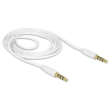 Audio kabelis DeLOCK 83440 1m 3,5mm Balts
