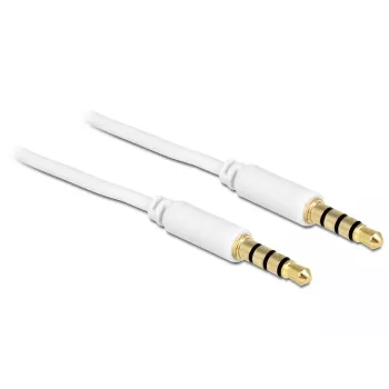 Audio kabelis DeLOCK 83440 1m 3,5mm Balts