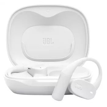 Austiņas JBL Sense Lite — bezvadu Bluetooth, aizauss, intraaurālas, 20–20000 Hz, 83.5 g, balta