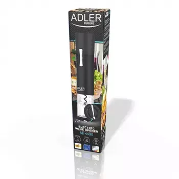 Elektriskais korķu attaisāmais Adler AD 4490 Melns Sudrabs Caurspīdīgs