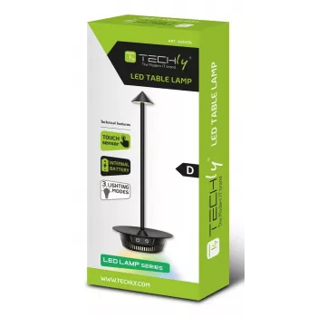 Techly I-LAMP-TABLE3 galda lampa SMD LED modulis 1 W SMD LED Melna