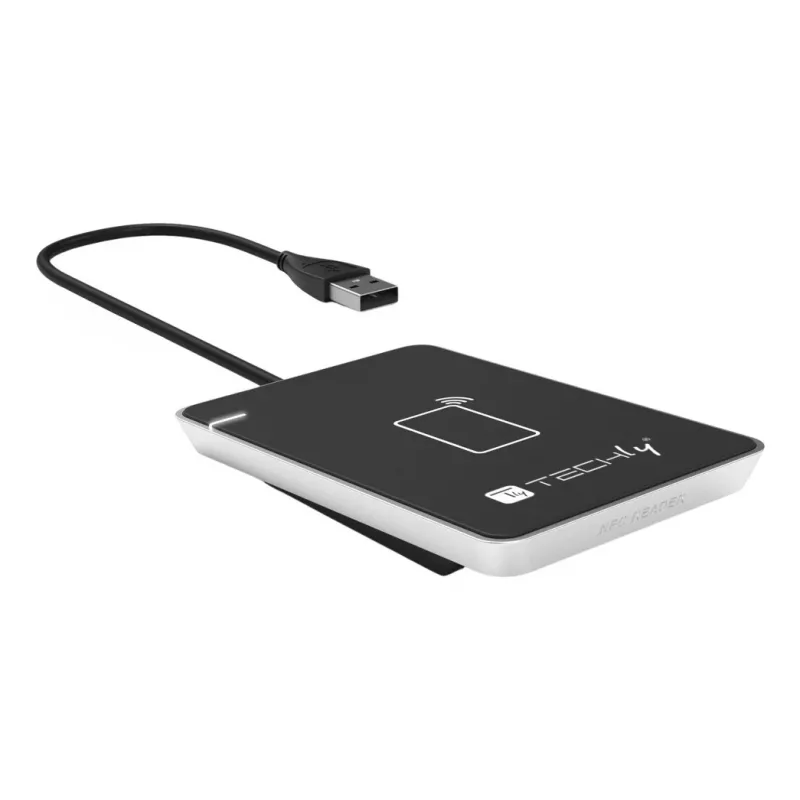 Techly I-CARD CAM-CIE bezkontakta viedkaršu lasītājs USB melns, sudrabs