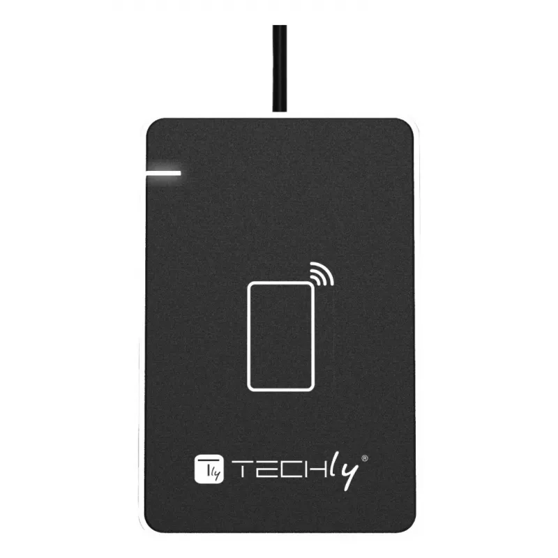 Techly I-CARD CAM-CIE bezkontakta viedkaršu lasītājs USB melns, sudrabs