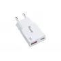 EQUIP 2-Portu 30W GaN Slim USB PD Lādētājs — USB-C x1, USB-A x1, balts
