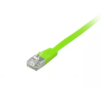 Tīkla kabelis Equip Cat.6A U/FTP plakanais savienojuma kabelis RJ-45 Cat6a 0,5 m Zaļš
