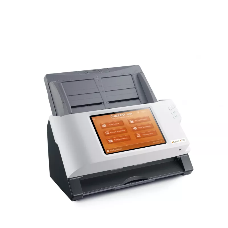 Plustek eScan A280 Enterprise ADF skeneris 600 x 600 DPI A4 Melns, Balts