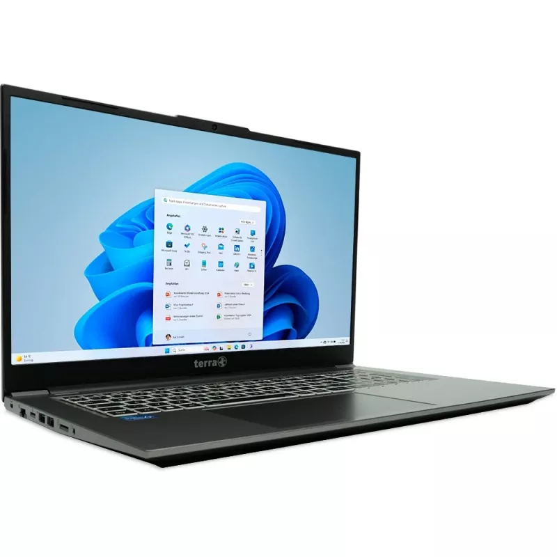 TERRA MOBILE 1717R Intel® Core™ i5 i5-1334U klēpjdators 43,9 cm (17,3 collas) Full HD 16 GB DDR4-SDRAM 1 TB SSD Wi-Fi 6 (802.11ax) Windows 11 Home pelēks