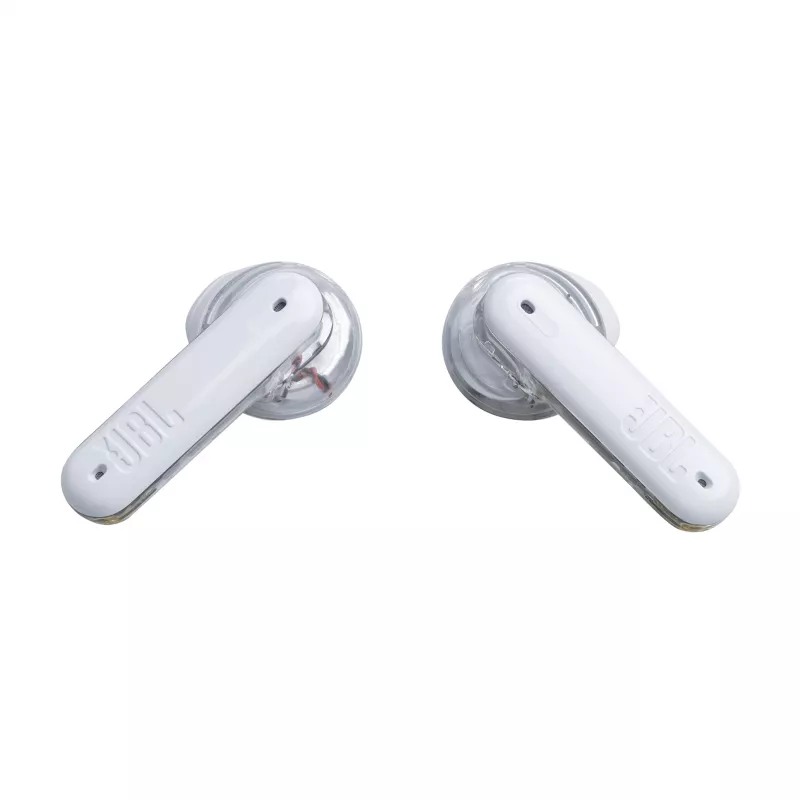 JBL Tune Flex Ghost Edition Bezvadu Austiņas TWS Iekšauss Zvanu/Mūzikas Bluetooth Caurspīdīgas, Baltas