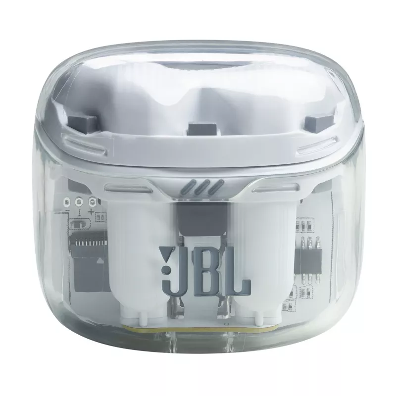 JBL Tune Flex Ghost Edition Bezvadu Austiņas TWS Iekšauss Zvanu/Mūzikas Bluetooth Caurspīdīgas, Baltas