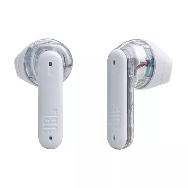 JBL Tune Flex Ghost Edition Bezvadu Austiņas TWS Iekšauss Zvanu/Mūzikas Bluetooth Caurspīdīgas, Baltas