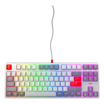 Mehāniskā spēļu tastatūra CHERRY K4V2 RGB Tenkeyless Vadu USB 67 taustiņi