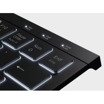 KeySonic KSK-5010ELC (DE) tastatūra, mājas lietošanai, USB, QWERTZ, melna