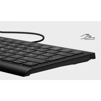 KeySonic KSK-5010ELC (DE) tastatūra, mājas lietošanai, USB, QWERTZ, melna