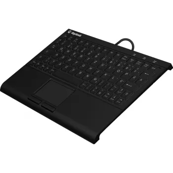 KeySonic KSK-3211ELU (DE) tastatūra mājām USB QWERTZ vācu melna