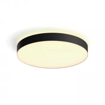 Viedie griestu lukturis Philips Hue White ambience Enrave extra large Melns