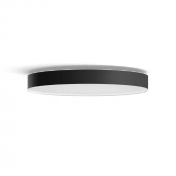 Viedie griestu lukturis Philips Hue White ambience Enrave extra large Melns