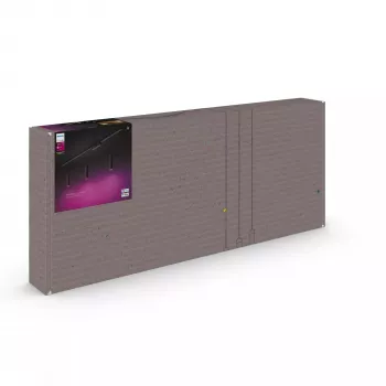 Philips Hue White and colour ambience Perifo taisnā griestu pamatnes komplekts (3 piekari) Melns