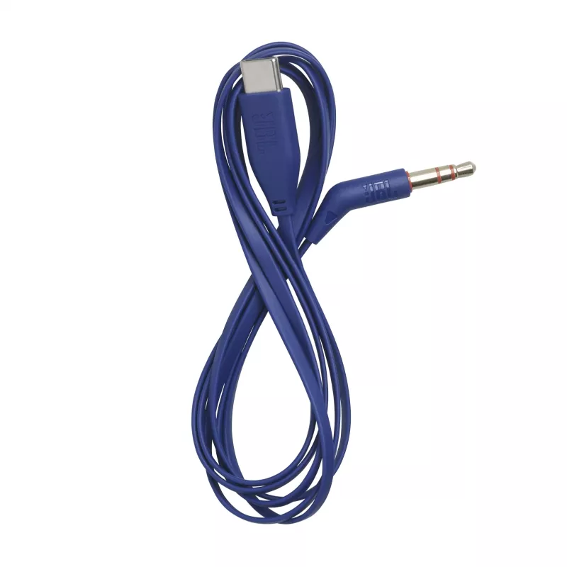 JBL Tune 780NC austiņas ar kabeli un bezvadu, loka dizains, zilas, USB Type-C, Bluetooth