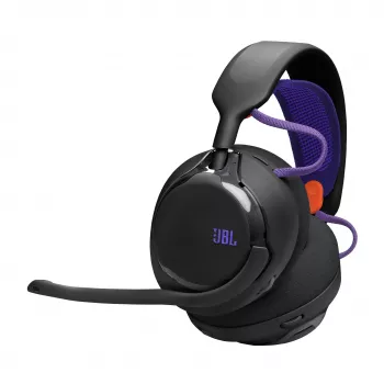 Austiņas JBL Quantum 650 — bezvadu spēļu, Bluetooth, USB-C, apkārtauss, melnas, 20–20000 Hz, 331.5 g