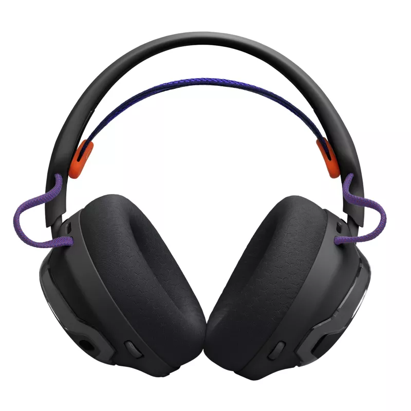 Austiņas JBL Quantum 650 — bezvadu spēļu, Bluetooth, USB-C, apkārtauss, melnas, 20–20000 Hz, 331.5 g