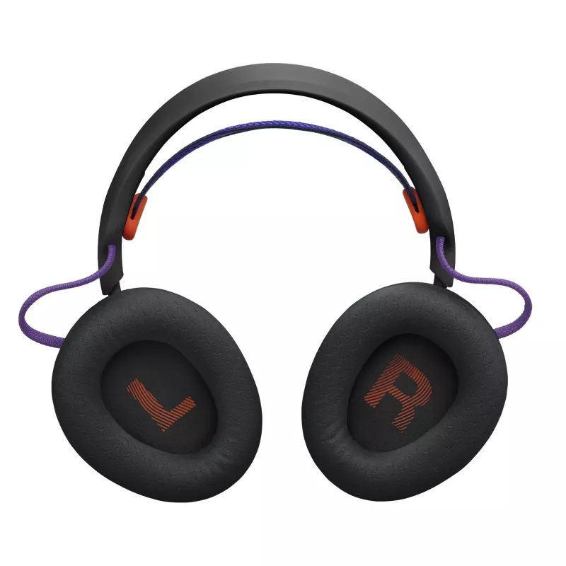 Austiņas JBL Quantum 650 — bezvadu spēļu, Bluetooth, USB-C, apkārtauss, melnas, 20–20000 Hz, 331.5 g