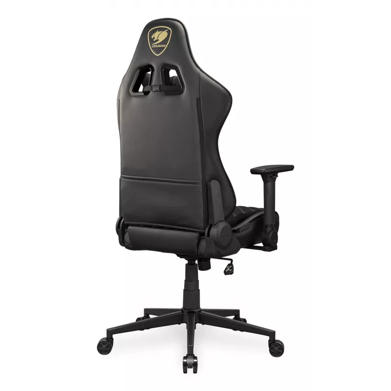 Universāls spēļu krēsls COUGAR Armor One V2 Gold F polsterēts sēdeklis Melns Zelts