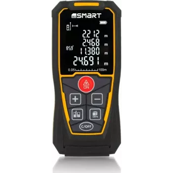 Lāzera attāluma mērītājs Smart 06-01100, kompakts rokas mērinstruments