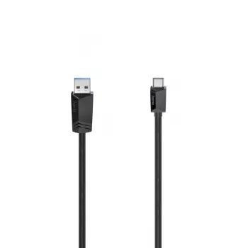 USB kabelis Hama 00200657 1m USB A - USB C USB 3.2 Gen 2 10 Gbit/s Melns
