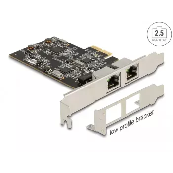DeLOCK PCI Express x2 karte ar 2 x RJ45 2.5 Gigabit LAN i225