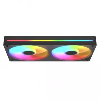 COUGAR Unity240-FB Viena rāmja 240 ARGB PWM reversais ventilators ar Stream kabeļa dizainu, melns
