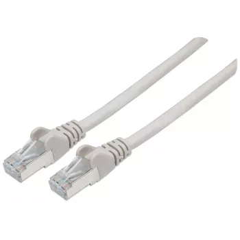 Intellinet tīkla vads, Cat6, 3m, Pelēks, Varš, S/FTP, LSOH/LSZH, RJ45, Apzeltīti kontakti, Aizsargvāciņš, Mūža garantija