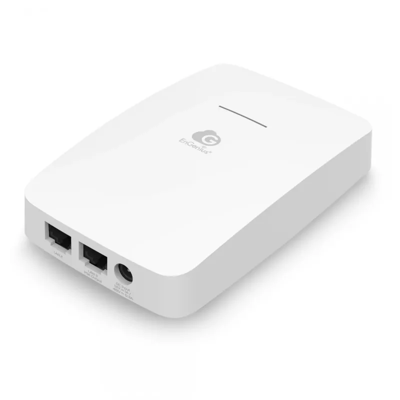 EnGenius ECW215 Cloud Managed sienas plates piekļuves punkts Wi-Fi 6 2x2 1.2 Gbps GbE PoE.af 2x4 un 2x 5 dBi