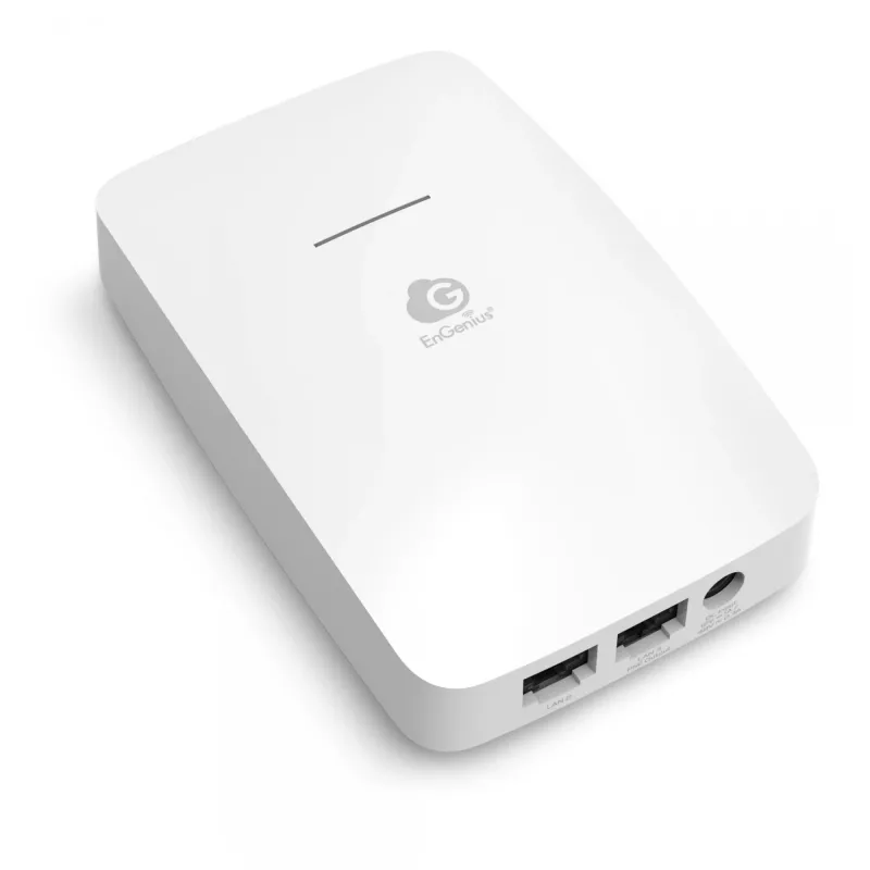 EnGenius ECW215 Cloud Managed sienas plates piekļuves punkts Wi-Fi 6 2x2 1.2 Gbps GbE PoE.af 2x4 un 2x 5 dBi